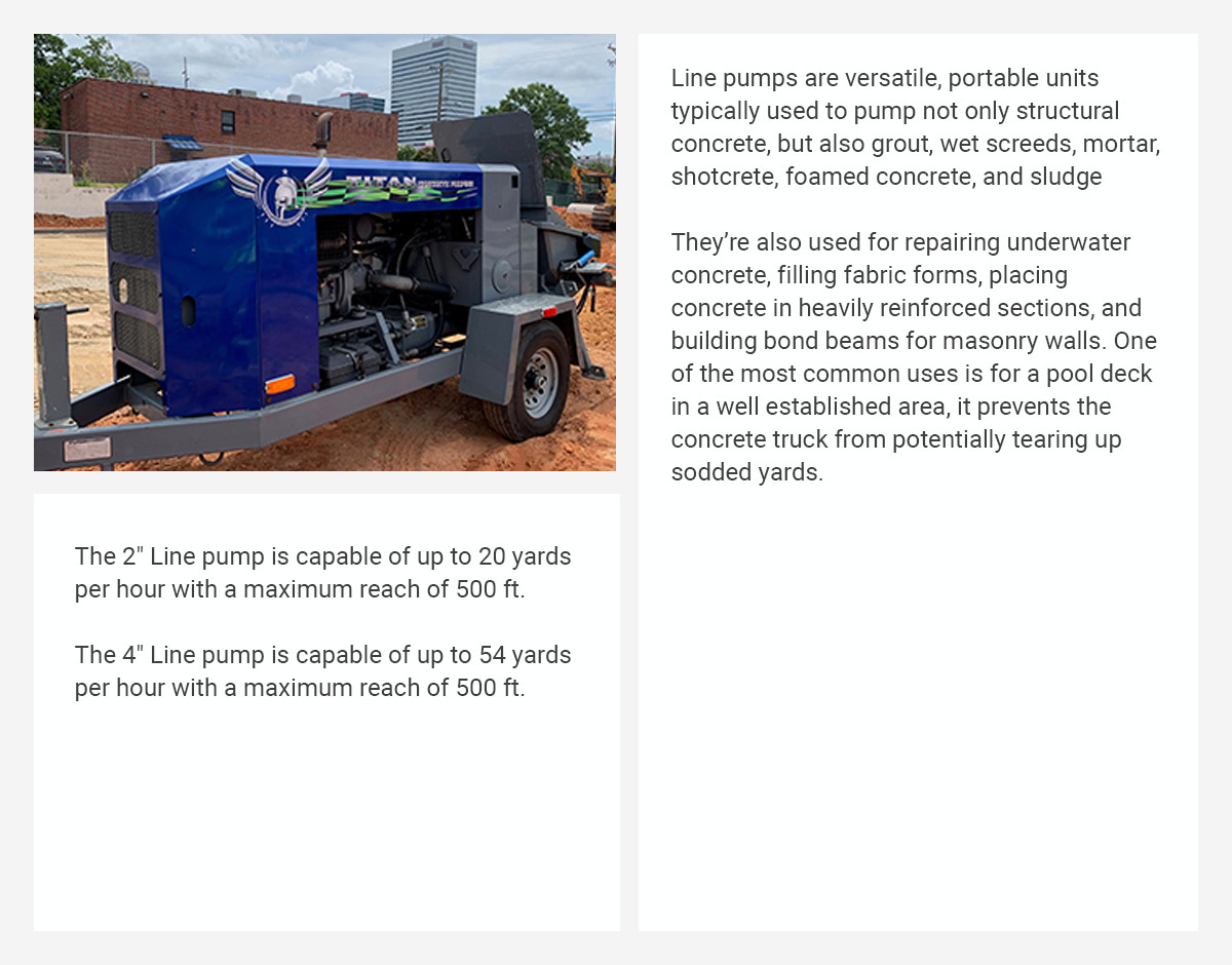 linepumps Titan Concrete Pumping